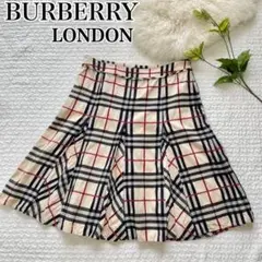 BURBERRY LONDON レアノバチェック ボックスプリーツスカート 40