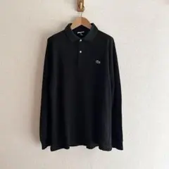 LACOSTE L/S polo shirt ブラック SIZE 4