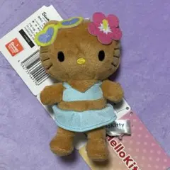 【匿名配送】ハローキティXOXOギャルVol.2 マスコット 日焼けキティ