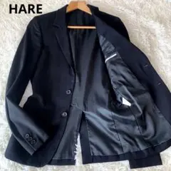HARE ハレ　テーラードジャケット ウール 黒　S