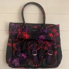 DIESEL トートバッグ ボタニカル柄 ヤシの木 パームツリー柄 美品