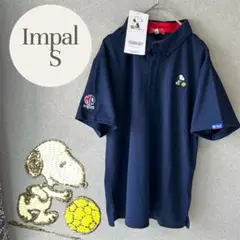【限定】Impal インパル　S スヌーピー　コラボ ポロシャツ ネイビー