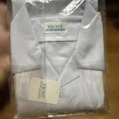 ホワイト スクールシャツ 164 EL 開襟　両ポケット　ヨット学生服
