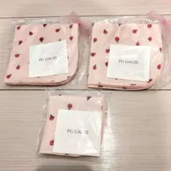 PG GAUZE りんご柄ハンカチ3枚セット