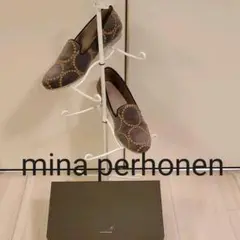 mina perhonen ミナペルホネン タンバリン ローファー グレー 36