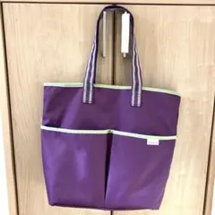 美品　Curves ポケット付きワークアウトバッグ 紫
