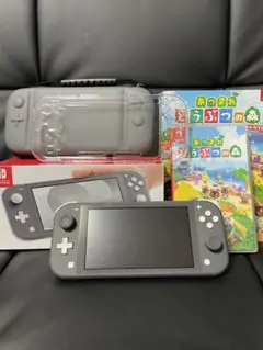 Nintendo Switch LITE グレー どうぶつの森カセット付き