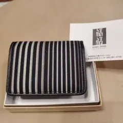 【新品未使用品】箱付きタグ付き　小倉織 　コインケース