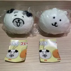 ナガノキャラクターズ　もっちる　フェイスマスコット　ガチャ　くま　パグ　セット