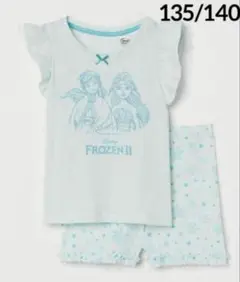 ☆新品☆ H&M アナと雪の女王　肩フリル　ルームウェア♡パジャマ135/140