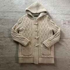 美品　FREE'S PHRASE フード付きニットダッフルコート