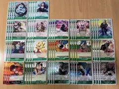 ワンピースカード　受け継がれる意思　R以下　4コン　緑