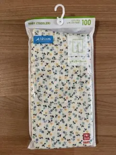 ユニクロ　エアリズム　レギンス7分丈　レギュラーフィット　花柄　100