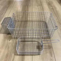 無印 ワイヤーバスケット カトラリースタンド　フライヤー