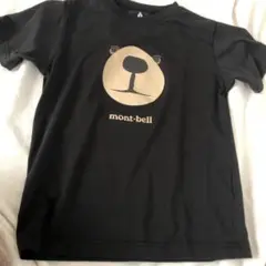 モンベルくま速乾キッズTシャツ黒ブラック半袖T
