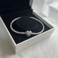 Pandora ブレスレット 925 刻印有り シルバー ハート