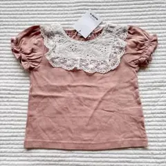 新品　ペアマノン　PAIR MANON レース付きTシャツ　90センチ　綿100