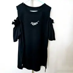TIGORA ブラック Tシャツ オフショルダー サイズ140