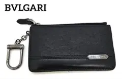 極美品　BVLGARI　ブルガリ　コインケース　小銭入れ　ロゴ　ブラック