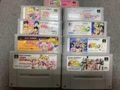 SFC セーラームーン9本セット スーパーファミコン ソフト カセット 中古