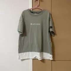 CONVERSE グレー （緑）Tシャツ 140