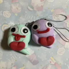 ハンドメイド　オバケストラップ