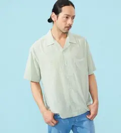 【試着のみ 半額以下】wrangler オープンカラーシャツ