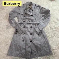 【美品】バーバリー Burberry トレンチコート シルバーボタン ベルト付き