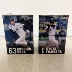 ロッテマリーンズ　ボブルヘッド人形　佐々木朗希 2体　藤原恭大　和田 康士朗 ロッテマリーンズ ボブルヘッド人形 佐々木朗希 2体 藤原恭大