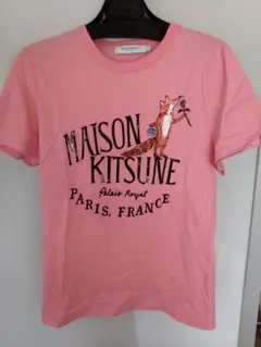 美品 メゾンキツネ　MAISON KITSUNÉ ピンク Tシャツ M