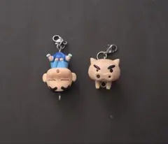 クレヨンしんちゃん　つまんでつなげてますこっと ２ ガチャ　2点セット