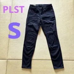 PLST プラステ　黒 カジュアルパンツ　コットン　チノパン