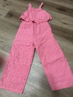 ZARA ピンク刺繍ジャンプスーツ 5-6歳　116cm