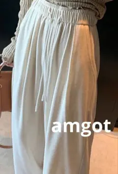 amgot/タックドレープイージーパンツ