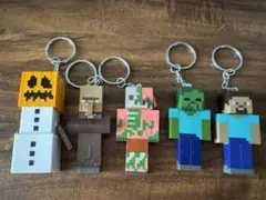Minecraftキャラクターキーホルダー5個セット