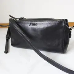 Dakota レックス2 ショルダーバッグ ブラック レザー