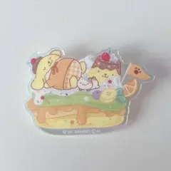 ♡ サンリオキャラクターズ アクリルブローチ ポムポムプリン ♡