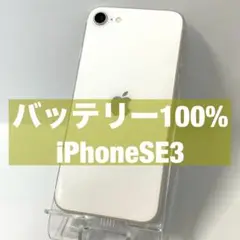 【バッテリー100%】iPhoneSE3 第三世代 SIMフリー 美品
