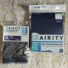 【未使用・未開封】AIRITY／3L『 ボクサーブリーフ』『クルーネック半袖T』