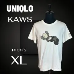 【kaws UNIQLO】 コラボ　グラフィックプリントTシャツ　ホワイト　XL