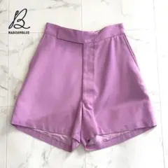 ✨極美品　マディソンブルー ハイウエストリネンショーツ ショートパンツ マディソンブルー ハイウエストリネンショーツ ショートパンツ01