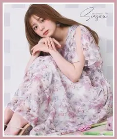トッコ♡後ろリボン付きシアージャガードフラワーワンピース♡スナイデル、ノエラ