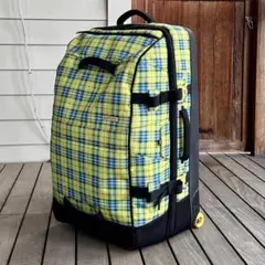 BURTON チェック柄キャリーカート 大容量 Burton 大容量キャリーカート チェック柄（BURTON バートン
