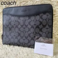 COACH コーチ F64562 レザー クラッチ セカンド 手持ち メンズ