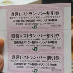 JR東日本 株主優待割引券