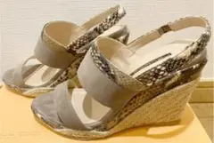 ペリーコサンダル パイソン 美品 人気