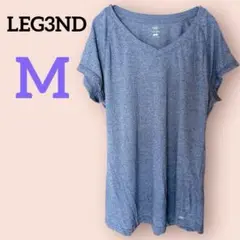 美品✨LEG3ND 【M】グレー Vネック Tシャツ