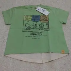 スヌーピー　異素材半袖Ｔシャツ　90