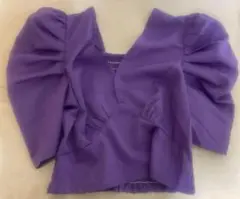 grl Vネックバックシャーリングショート丈トップス[ac1912]