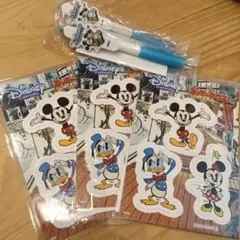 ディズニーチャンネル マグネットとペンセット　ミッキー　ドナルド　ミニー